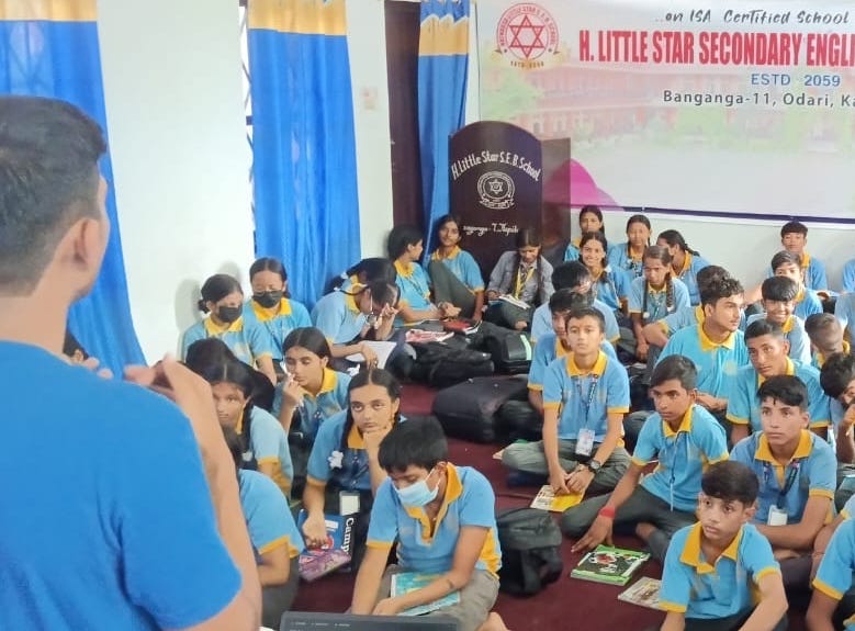 Session at Little Star School, Hathausa by Aashish Panthi Cosog Nepal