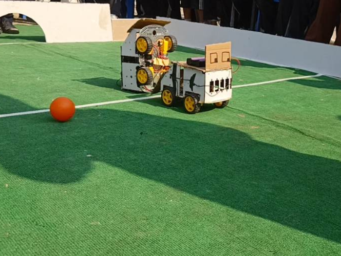 Organized ICT Futsal Game where students learned to build remote controlled cars and other played futsal by Aashish Panthi