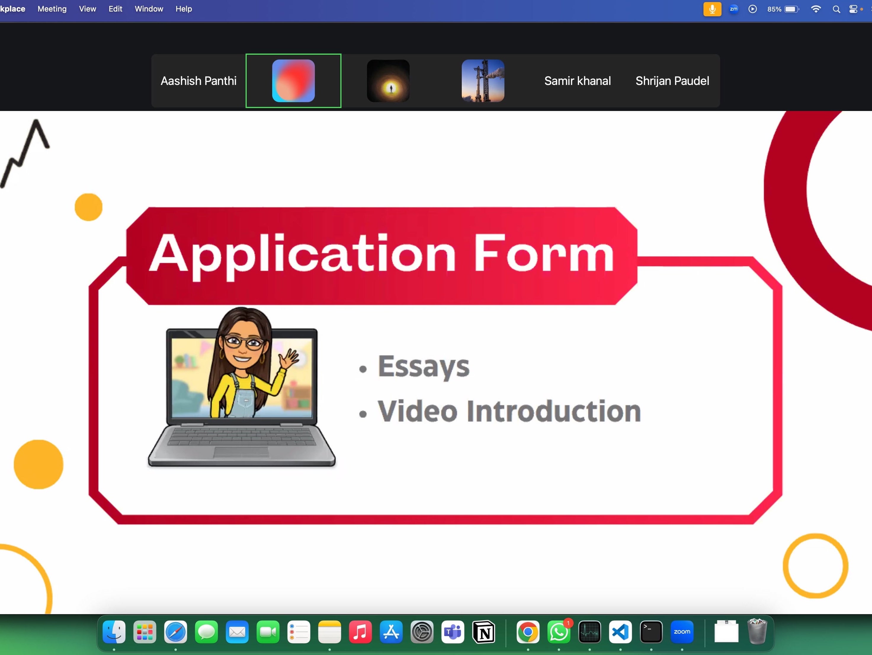 Awareness Session on Summer Program online via Zoom by Aashish Panthi
